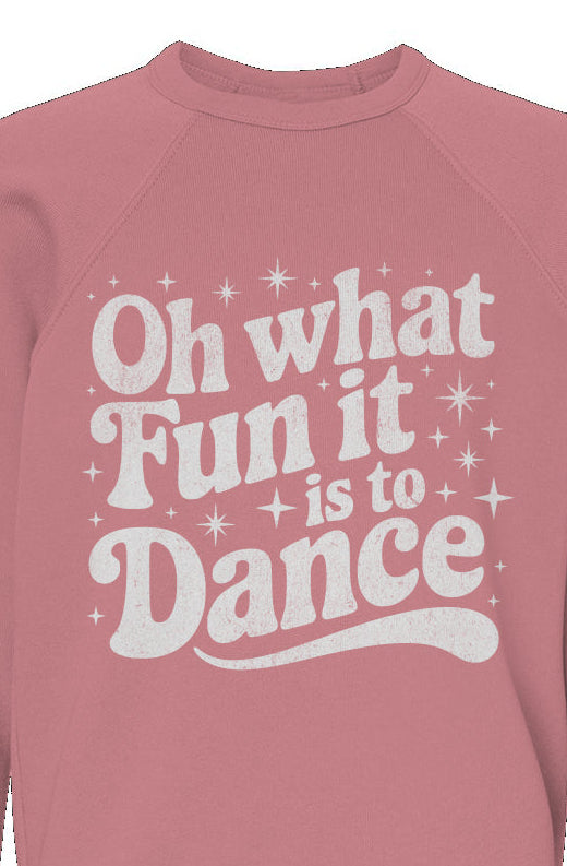 Oh What Fun It Is To Dance Youth Crewneck Sweatshirt